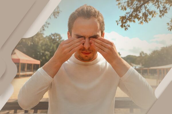 Caiu areia nos olhos. O que fazer?
